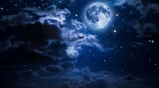 متن ادبی در مورد ماه و آسمان